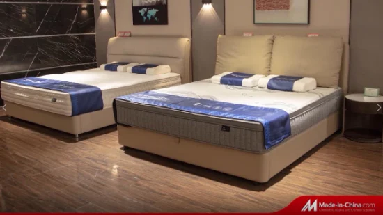 Китай оптовый домашний отель мебель для спальни природа латексная пена с эффектом памяти рулон компресс карманный пружинный блок лучший гибридный матрас